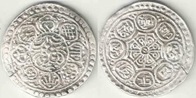 Тибет 1 тангка (1 1/2 шо) (период 1899-1907) (27 мм) (серебро) РЕДКОСТЬ