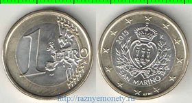 Сан-Марино 1 евро 2015 год (биметалл) (тип I)