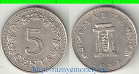 Мальта 5 центов (1972-1977)
